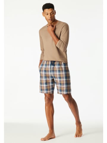 Schiesser Pyjama-Shorts in Beige