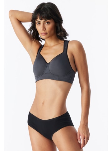 Schiesser Biustonosz sportowy w kolorze antracytowym