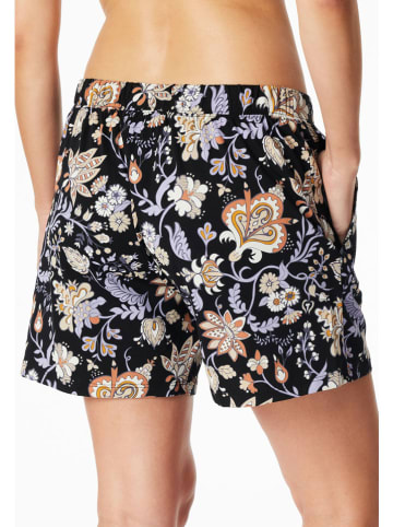 Schiesser Pyjama-Shorts in Schwarz