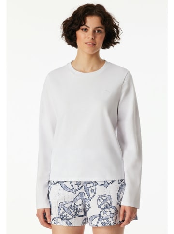 Schiesser Pyjama-Oberteil in Weiß