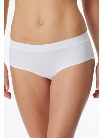 Schiesser Pełne figi w kolorze białym