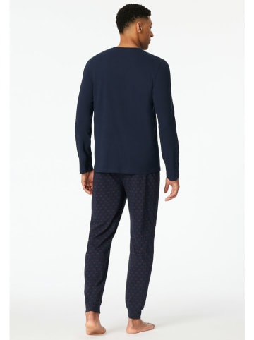 Schiesser Pyjama donkerblauw