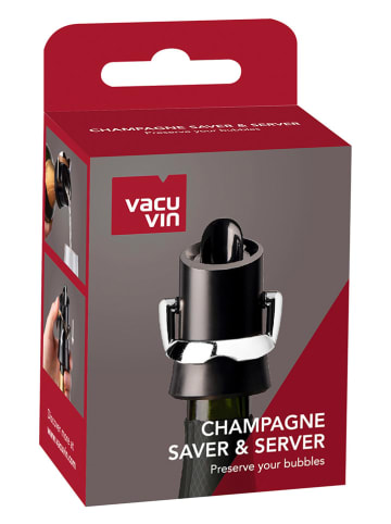 Vacu Vin Champagnerverschluss in Silber - (H)10,5 x Ø 5 cm