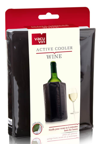 Vacu Vin Weinkühler in Schwarz - (H)17,6 x Ø 9,5 cm