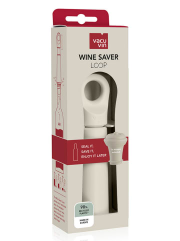 Vacu Vin 2-częściowy zestaw "Loop" w kolorze beżowym