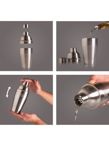 Vacu Vin Shaker w kolorze srebrnym do koktajli - 550 ml