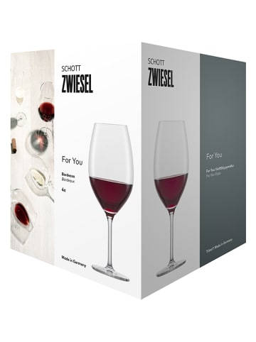 Schott Zwiesel 4er-Set: Rotweingläser "For you" - 600 ml
