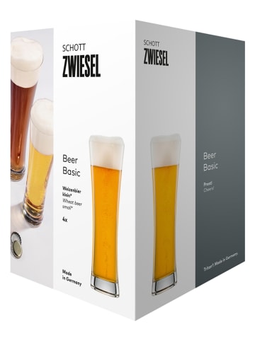 Schott Zwiesel 4-delige set: witbierglazen "Beer Basic" - 300 ml