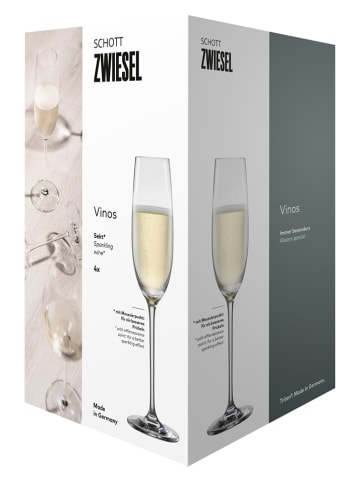 Schott Zwiesel 4er-Set: Sektgläser "Vinos" - 238 ml