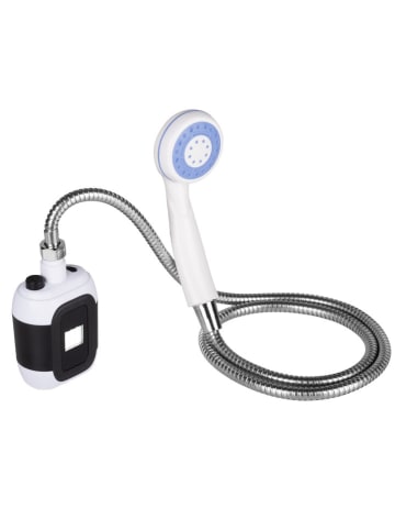 Nature Fellow Campingdouche zilverkleurig/wit - (B)9 x (H)14,2 x (D)5,7 cm