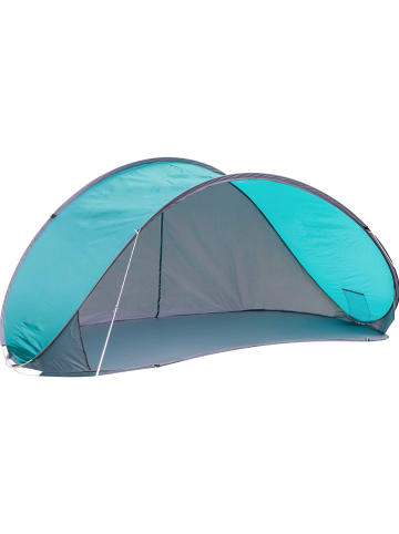 Nature Fellow Pop-Up-Strandmuschel in Türkis - (B)210 x (H)110 x (T)90 cm