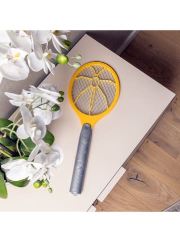 Nature Fellow Elektryczna łapka w kolorze srebrno-żółtym na muchy - 46 x 17 cm