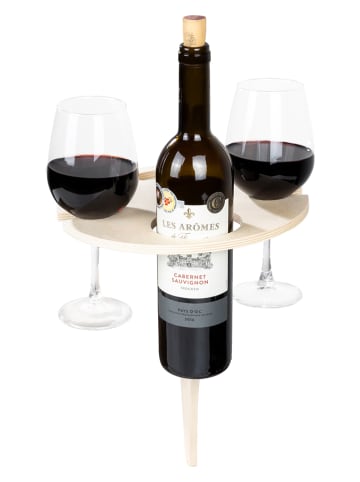 Profigarden Tragebarer Weintisch in Natur - (H)30 x Ø 25 cm