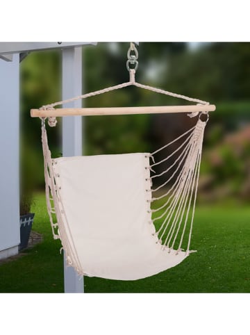 Nature Fellow Huśtawka ogrodowa w kolorze beżowym - 100 x 60 cm