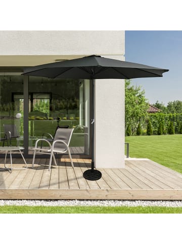 Nature Fellow Parasol przeciwsłoneczny w kolorze antracytowym - wys. 250 x Ø 300 cm