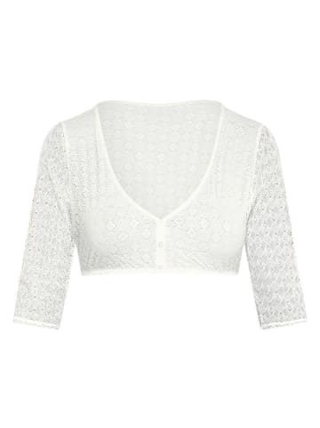 SUSA Bluzka dirndl w kolorze białym