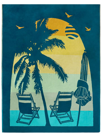 Le Comptoir de la Plage Ręcznik plażowy "Arche" ze wzorem - 180 x 140 cm