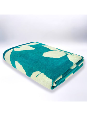 Le Comptoir de la Plage Strandtuch ''Bargara'' in Türkis - (L)180 x (B)140 cm