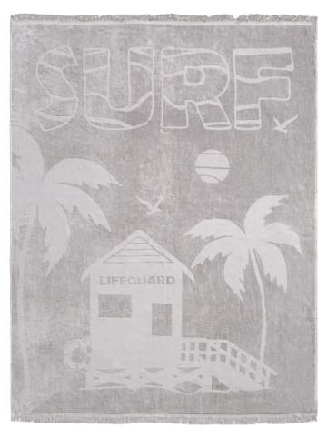 Le Comptoir de la Plage Strandtuch ''Goldrock'' in Grau - (L)180 x (B)140 cm