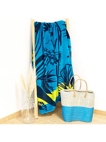 Le Comptoir de la Plage Strandlaken "Copacabana - Papiga" blauw - (L)180 x (B)140 cm