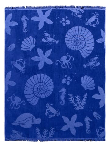 Le Comptoir de la Plage Strandlaken ''Starfish'' blauw - (L)180 x (B)140 cm