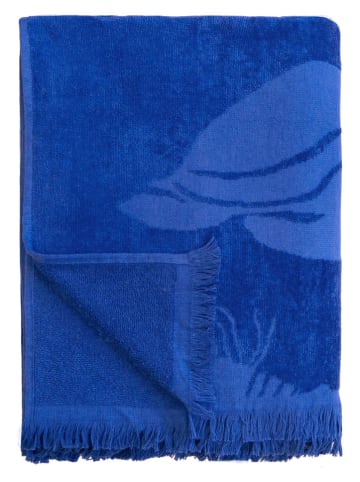 Le Comptoir de la Plage Ręcznik plażowy "Starfish" w kolorze niebieskim - 180 x 140 cm