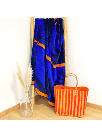 Le Comptoir de la Plage Strandlaken "Vacancia - Sunday" blauw - (L)180 x (B)140 cm