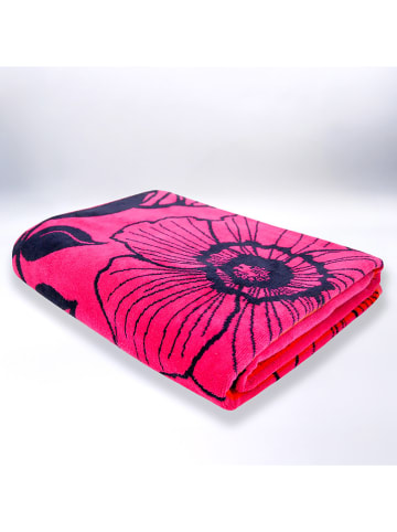 Le Comptoir de la Plage Strandlaken "Tropical Forest" oranje/roze - (L)180 x (B)140 cm