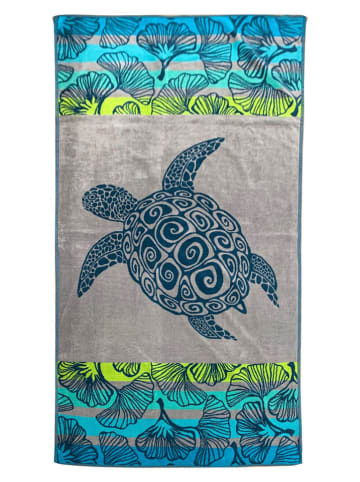 Le Comptoir de la Plage Strandlaken ''Playamar'' blauw/grijs - (L)175 x (B)95 cm