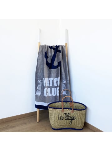Le Comptoir de la Plage Strandlaken "Margo - Yacht Club" taupe - (L)175 x (B)95 cm