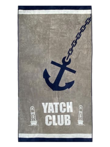 Le Comptoir de la Plage Strandlaken "Margo - Yacht Club" taupe - (L)175 x (B)95 cm