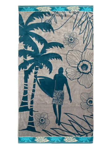 Le Comptoir de la Plage Strandtuch "Arica - Dixon" in Taupe - (L)175 x (B)100 cm