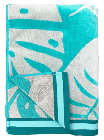 Le Comptoir de la Plage Strandtuch ''Floresta'' in Türkis - (L)175 x (B)100 cm