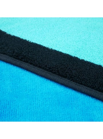 Le Comptoir de la Plage Strandtuch ''Happy Blue'' in Blau/ Hellblau/ Dunkelblau - (L)175 x (B)100 cm
