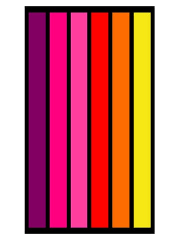 Le Comptoir de la Plage Strandtuch "Happy - Chic" in Bunt - (L)175 x (B)100 cm