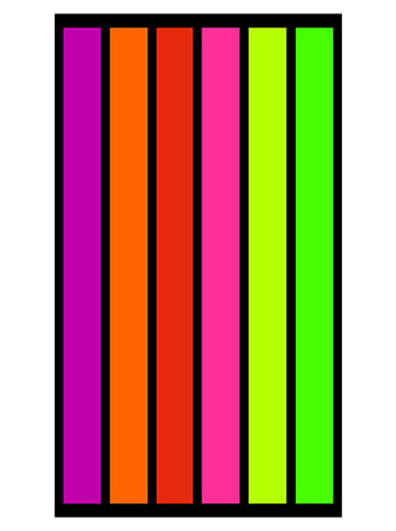 Le Comptoir de la Plage Strandlaken "Happy" meerkleurig - (L)175 x (B)100 cm