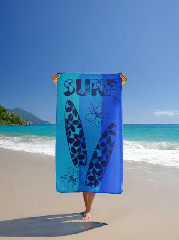 Le Comptoir de la Plage Strandlaken "Pyrgos" blauw - (L)175 x (B)100 cm