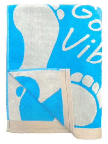 Le Comptoir de la Plage Strandlaken ''Toledo'' lichtblauw - (L)175 x (B)100 cm