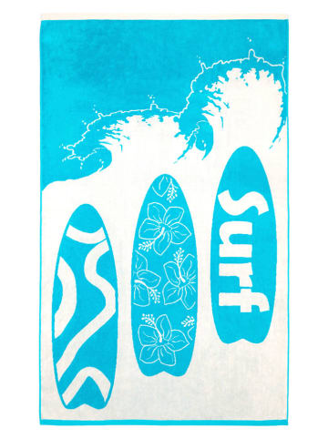 Le Comptoir de la Plage Ręcznik plażowy "Veracruz" w kolorze turkusowym - 175 x 100 cm