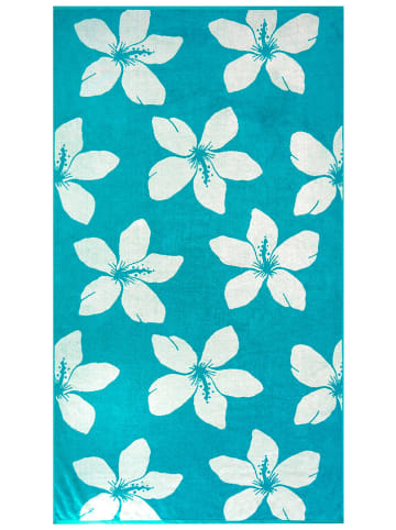 Le Comptoir de la Plage Strandtuch ''Caracol'' in Türkis - (L)170 x (B)90 cm