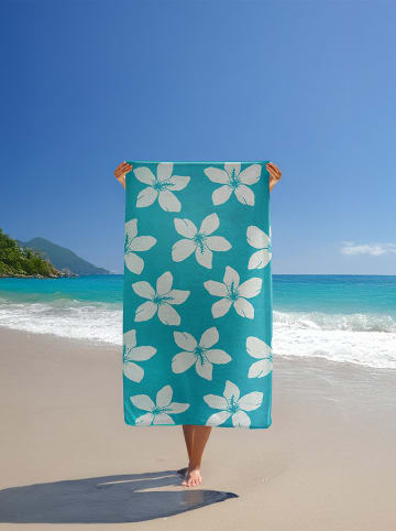 Le Comptoir de la Plage Strandtuch ''Caracol'' in Türkis - (L)170 x (B)90 cm