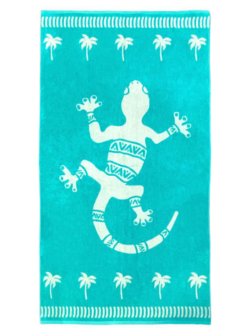 Le Comptoir de la Plage Strandlaken ''Koko'' turquoise - (L)170 x (B)90 cm