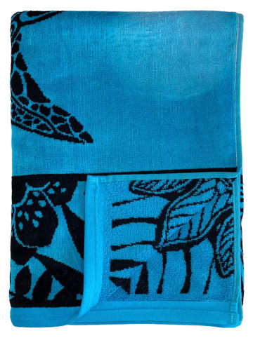 Le Comptoir de la Plage Strandlaken ''Lagao'' lichtblauw/donkerblauw - (L)170 x (B)90 cm