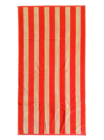 Le Comptoir de la Plage Strandtuch "Milonga" in Orange/ Gelb - (L)140 x (B)70 cm