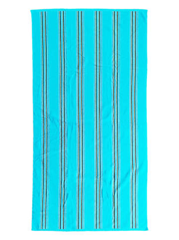 Le Comptoir de la Plage Strandtuch "Milonga" in Türkis - (L)140 x (B)70 cm