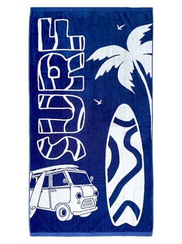 Le Comptoir de la Plage Strandtuch ''Montego'' in Dunkelblau - (L)170 x (B)90 cm