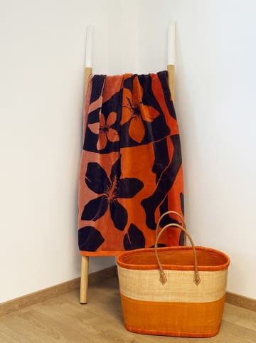 Le Comptoir de la Plage Strandlaken "Moody" oranje - (L)170 x (B)90 cm