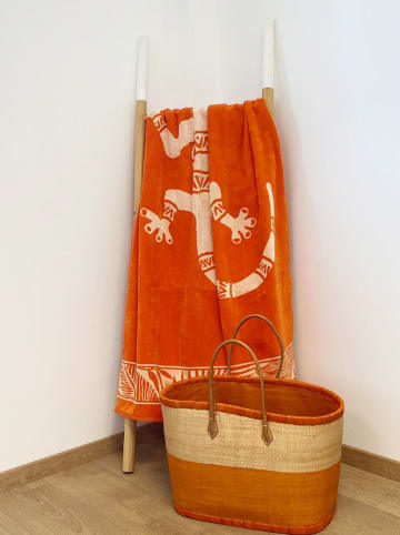 Le Comptoir de la Plage Strandtuch ''Nossa'' in Orange - (L)170 x (B)90 cm