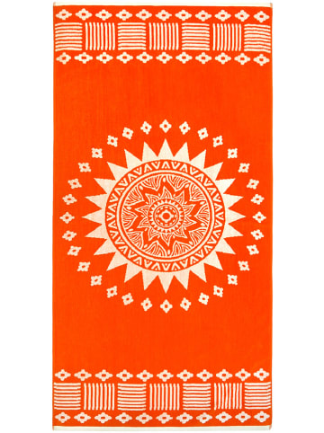Le Comptoir de la Plage Strandtuch ''Oranza'' in Orange - (L)170 x (B)90 cm
