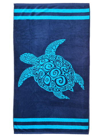 Le Comptoir de la Plage Strandtuch "Sirli - Pavlos" in Blau - (L)170 x (B)90 cm